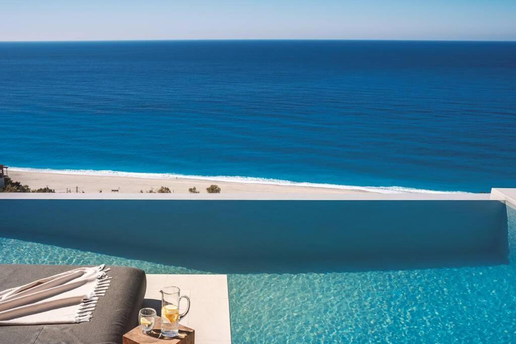 The Wave Twin Villa 2 Kathisma Beach Lefkada ภายนอก รูปภาพ